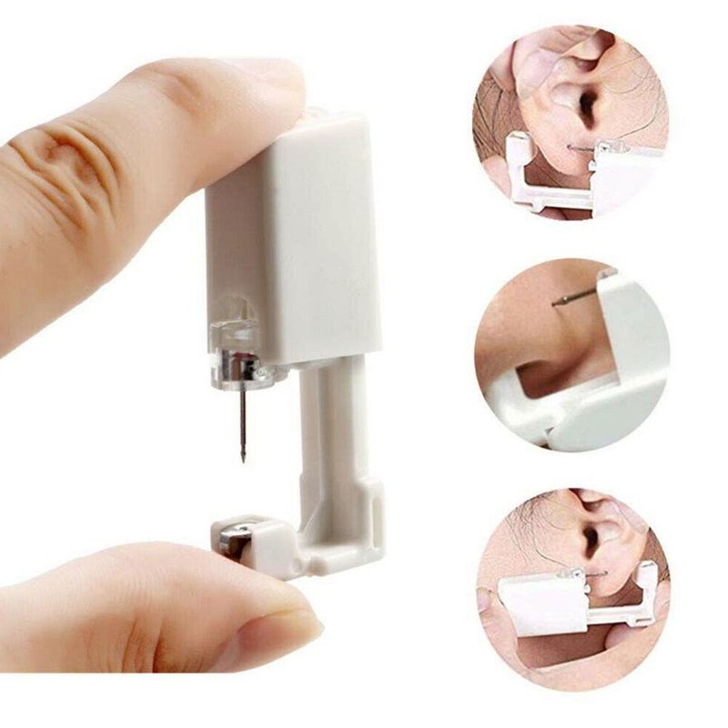No Inflammation Safe Ear Piercing Gun Kit Disposable Disinfect Earring Piercer Machine Studs Nose Body Jewelry Piercing Tool_voghion.com