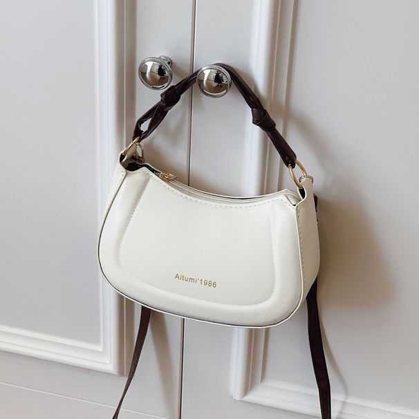 Borsa a mano color-block alla moda fresca per donna, nuova borsa a tracolla leggera da pendolare, primavera 2025_voghion.com