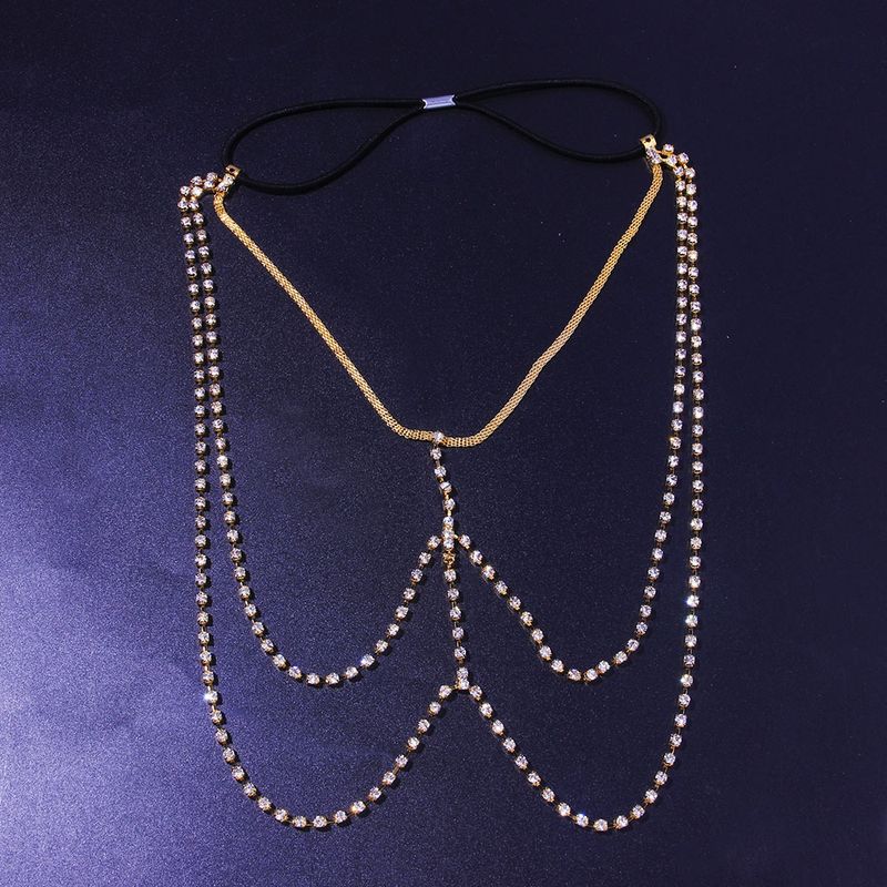 bridal accessories personalized multi-layer simple elastic Leg chain beach Leg diamond body chain Leg chain_voghion.com