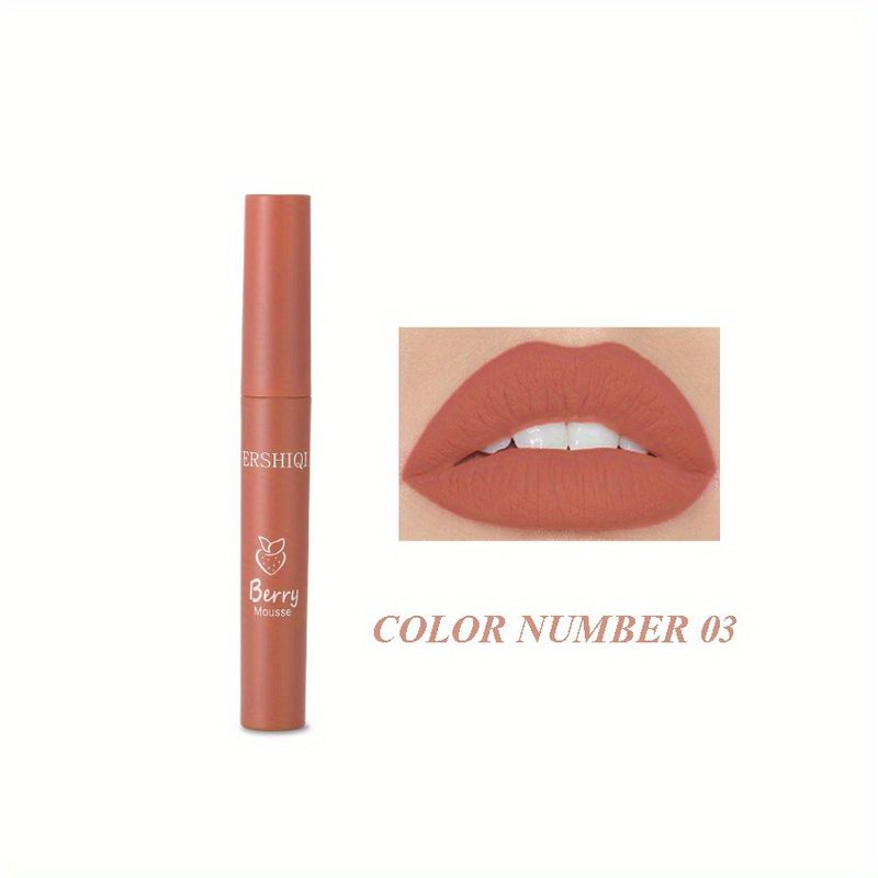 Exklusiver ErshiQi Mist Liquid Lipstick Matt Fading Nicht färbend Cup 3 Einzel-Lipgloss_voghion.com
