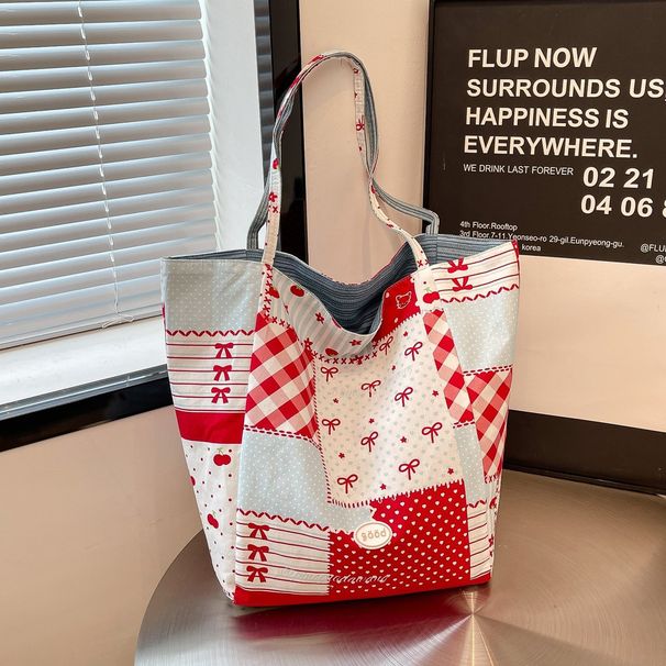 Borsa a tracolla da donna estiva, versatile e di grande capacità, da portare sottobraccio, con doppia faccia, 2025_voghion.com