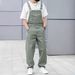 New Men's Denim Daily Casual Cotton Blend Workwear Overalls_voghion.com