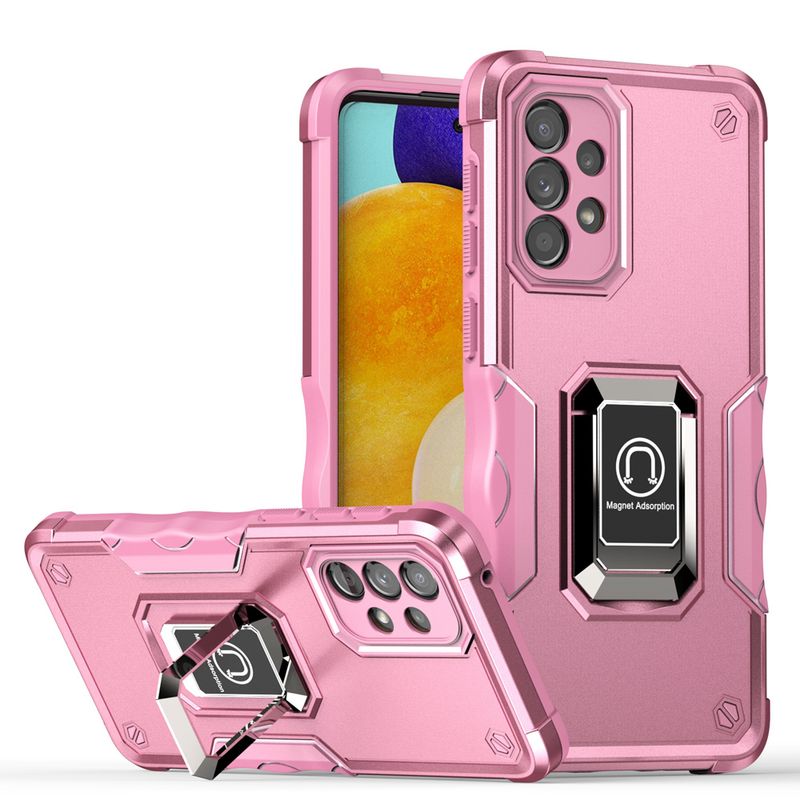 KEYSION Capa de armadura à prova de choque para Samsung A53 A73 A33 5G A23 Ring Stand Capa traseira para Galaxy A52 A22S A42 A52S 5G_voghion.com
