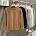 Pull à col rond pour hommes, automne et hiver, nouveau style, léger, luxueux, paresseux, haut de gamme, style chaud, chemise blanche_voghion.com