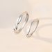Mobius Strip Couple Rings INS 999 Sterling Silver Light Luxury Niche Design Adjustable Open Ring For Girlfriend On Qixi_voghion.com
