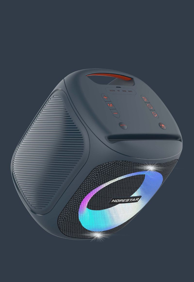 HOPESTAR-PARTY100 Venkovní Bluetooth reproduktor pro Square Dance s výkonem 50 W a bezdrátovým mikrofonem_voghion.com