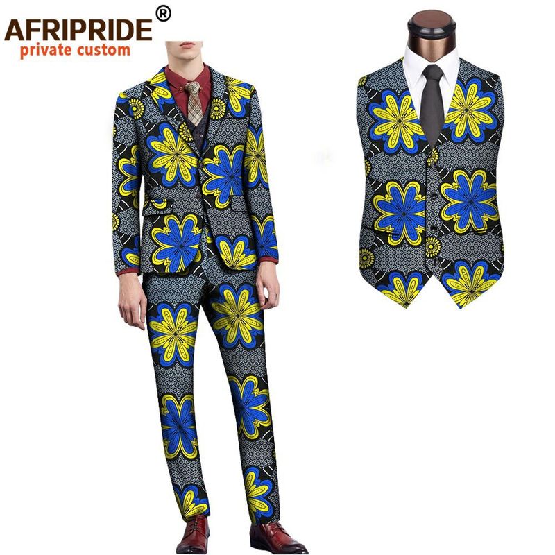 Men's clothing African men's slim-fit suit jacket_voghion.com