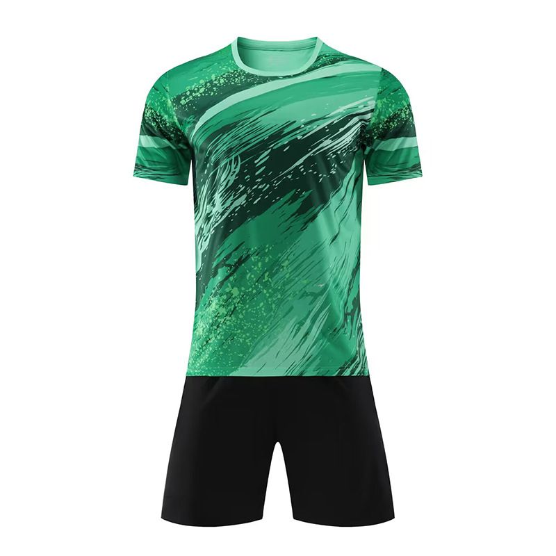 Uniforme d'équipe de sport de match de vitesse, combinaison de football d'entraînement personnalisée imprimée à manches courtes, ensemble pour hommes et adultes_voghion.com