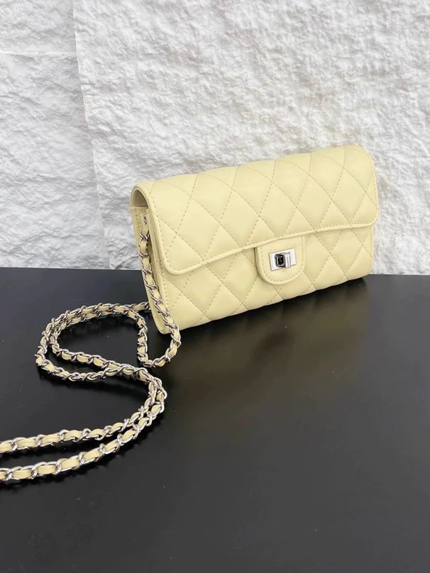 Versatile Mini Square 25 New Small High-end Coin Purse Korean Style Ins Quilted Chain Phone Bag_voghion.com