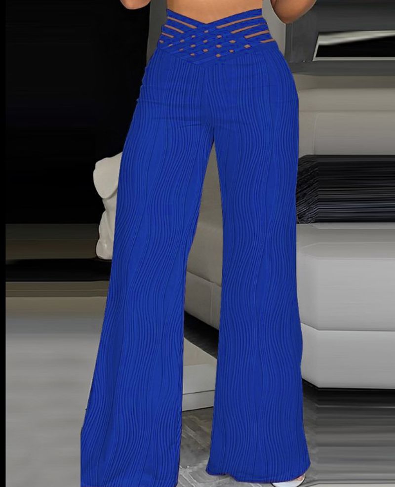 Pantaloni moda donna microstretch in tessuto jacquard stretch_voghion.com