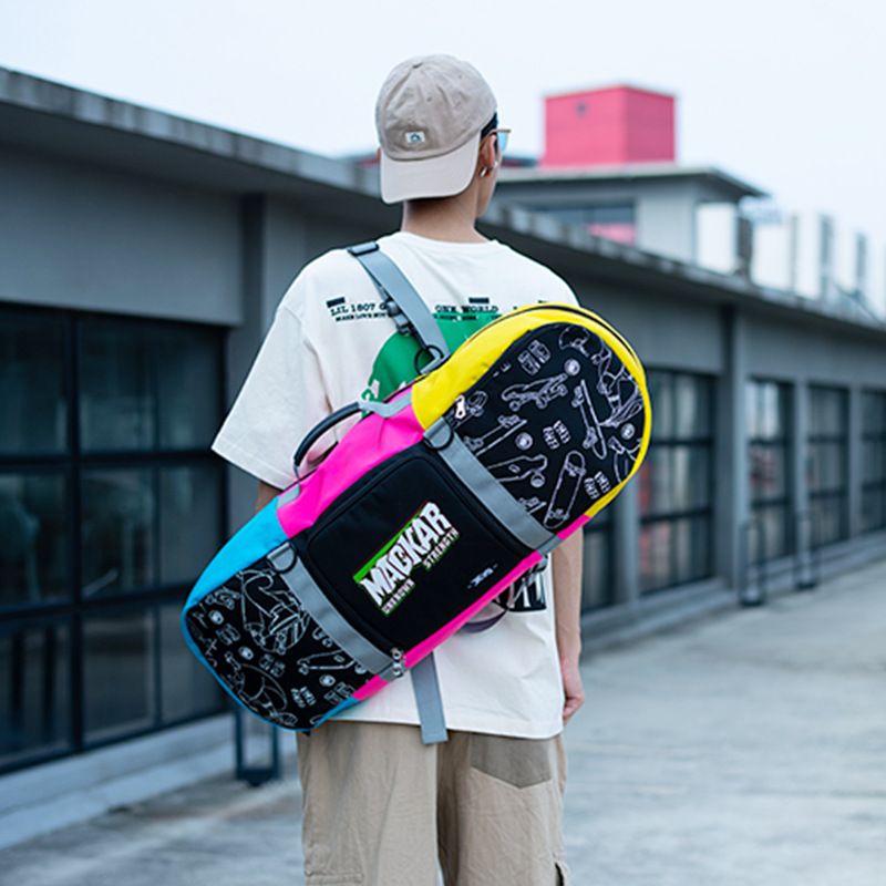 Functional Bags Mackar New Portable Large Capacity Luchong Skateboard Bag Multifunctional Helmet Protective Gear Skateboard Storage Bag_voghion.com