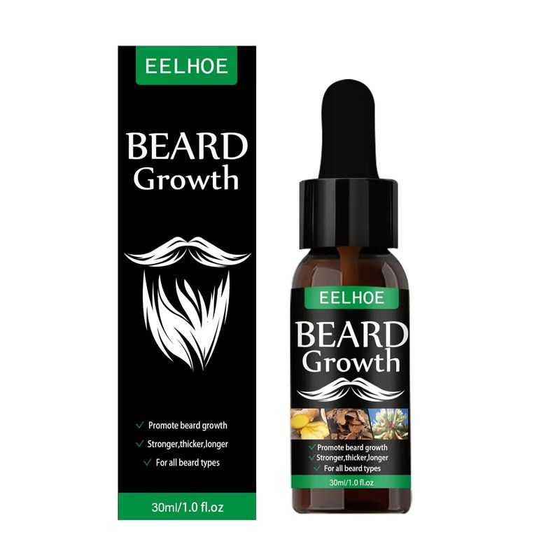 NEW Beard Hair Growth Essential Oil Anti Hair Loss Product Natural Mustache Regrowth Oil for Men Nourishing Beard Care Roller_voghion.com