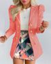 Blazer a maniche lunghe da donna con fiori streetwear_voghion.com