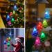 Solar-Powered Christmas Wind Chime Lights - Outdoor Holiday Decor With 7 Color Changing LEDs (Black Shell Design Waterproof)_voghion.com