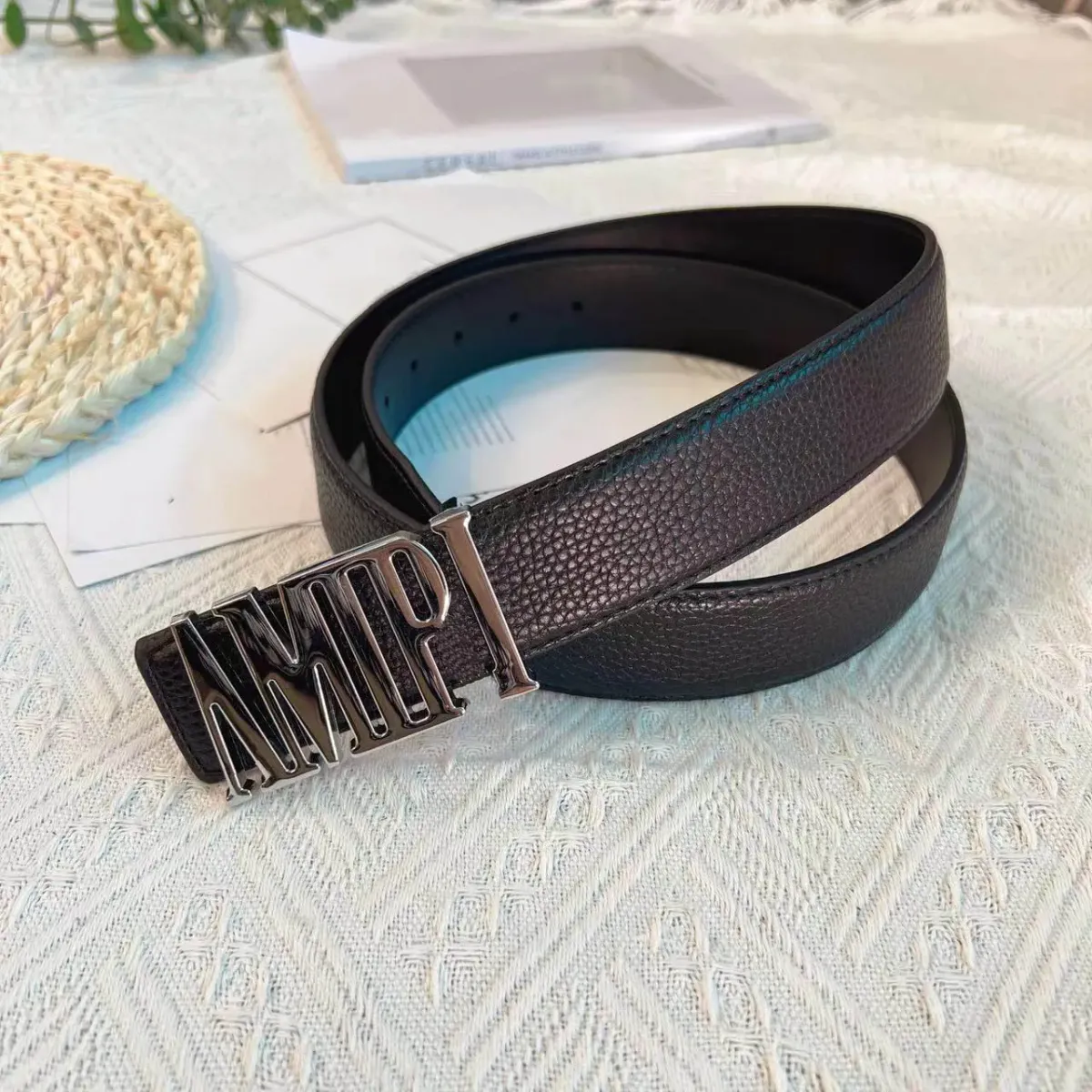 Męskie paski designerskie marki Letters Waistbands dla kobiet Fashion Sier Buckle Belts Classic Office Waistband Gifts Szerokość_voghion.com