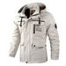 Casual Parka Autumn Winter Hooded Jacket Men's Coat Solid Color Outdoor Fashion_voghion.com