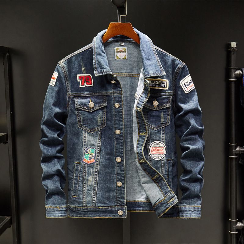 Große größe jacke modische herren kleidung jugend neue denim top_voghion.com