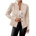 Giacca blazer su misura da donna - Cappotto da ufficio aderente con bottoni e maniche lunghe (7 colori, dalla S alla XXL)_voghion.com