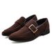 Chaussures en cuir décontractées pour hommes, de qualité imbattable, en daim givré, tendance et décontractées, style printemps, Le Fu Dou_voghion.com