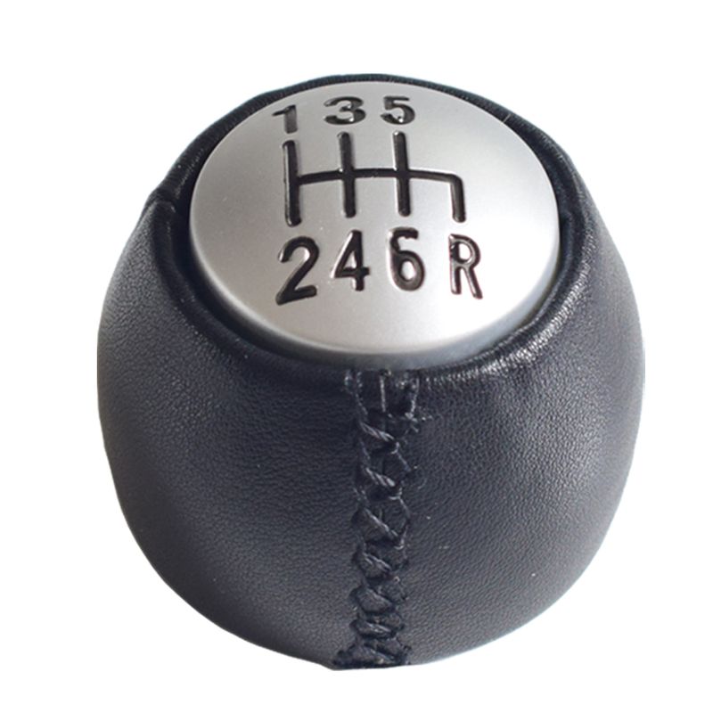 Real Leather Gear Shift Stick Knob Lever Shifter HandBall Manual 6 Speed Car Styg Fit For Alfa Romeo GT 147 166_voghion.com