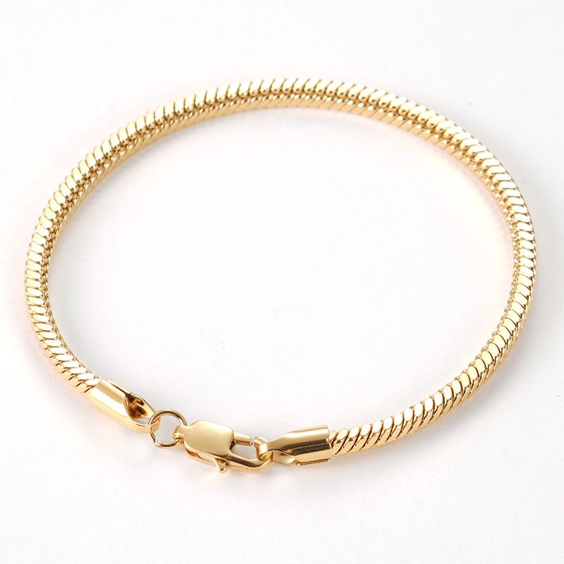 Let rustfri armbånd titanium stål firkantet slangebenkæde personlighed trend smykker_voghion.com