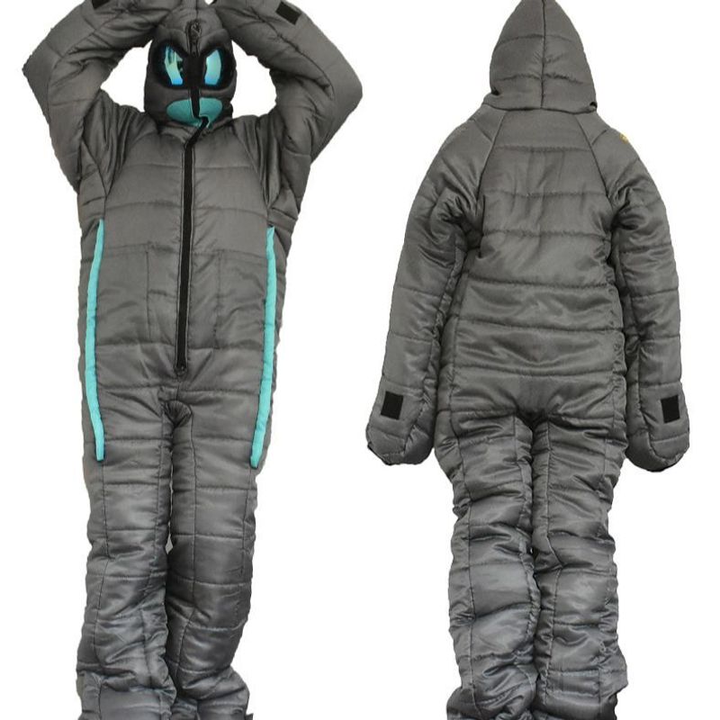 【 Full Hand Design 】 Alien Walkable Humanoid Mummy Warm Camping Sleeping Bag Hospital Companion Special_voghion.com
