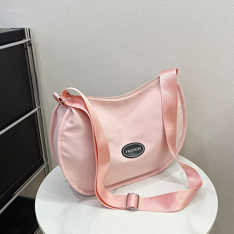 Bolsos De Mujer, bolso de hombro sencillo a la moda, bolso dulce para las axilas, bolso de compras de gran capacidad, bolso Diagonal versátil, bolso para sillín_voghion.com