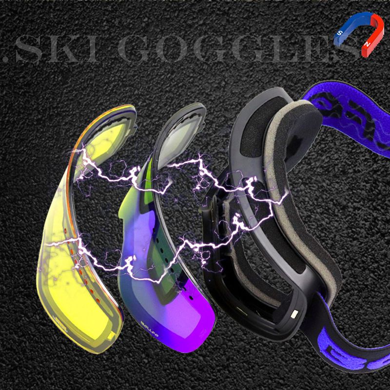 Outdoor breathable and warm ski goggles Double anti-fog ski glasses Adult ski goggles_voghion.com