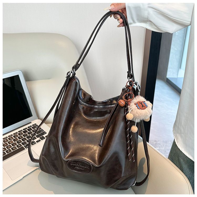 Stilvoller Tragerucksack mit großem Fassungsvermögen für Damen – lässige Umhängetasche im Vintage-Stil mit geräumigen Fächern für den täglichen Weg zur Arbeit und auf Reisen_voghion.com