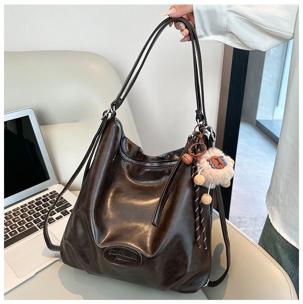 Stilvoller Tragerucksack mit großem Fassungsvermögen für Damen – lässige Umhängetasche im Vintage-Stil mit geräumigen Fächern für den täglichen Weg zur Arbeit und auf Reisen_voghion.com