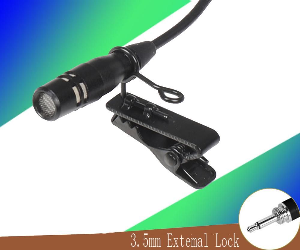 Karštas išpardavimas Hiperkardioidinis kaklaraiščio segtukas Lavalierio atlapo mikrofonas, skirtas Sennheiser MiPro AKG Shure Audio Technica belaidžiam mikrofonui_voghion.com
