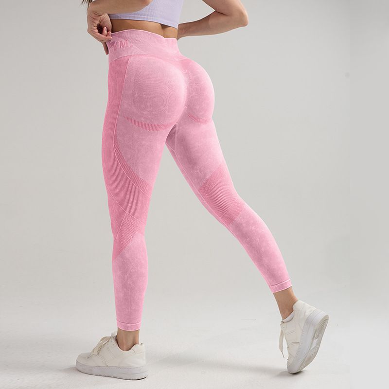 SwayneWomen's High-waisted Yoga Pants With Lettered Waistbands And Peach-shaped Hips, High-elasticity Seamless Sports Leggings._voghion.com