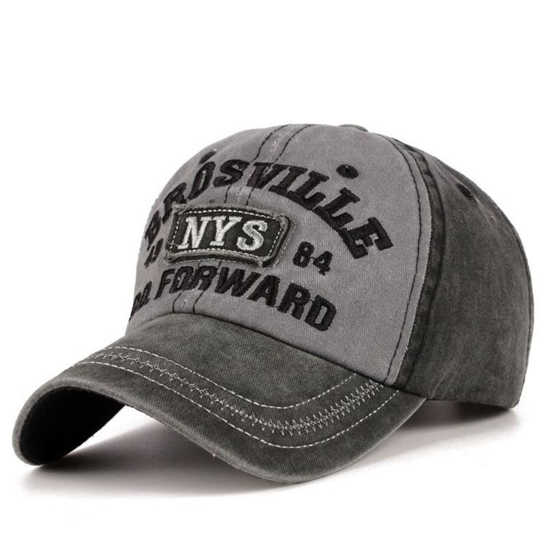 Hat Men NYS Outdoor Sports Baseball Women Casual Versatile Vintage Korean Embroidery Duckbill Cap Ins Trend_voghion.com