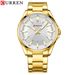 Men's Waterproof Quartz Watch With Stainless Steel Band, Minimalist Round Dial, Date Display, Casual Business Wristwatch_voghion.com