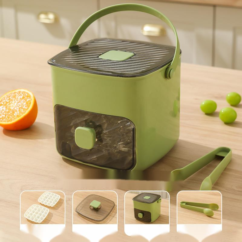 Ice Cube Mold, Food Grade Making Box, Freezer, Large Capacity Refrigerator, Storage, U, Pressing Ice Tray, Houhold_voghion.com
