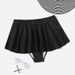 Cross Border European And American Solid Color All Match Large Size Swimsuit Women's Beach Skirt Bikini Anti Exposure Beach Swimming Trunks_voghion.com