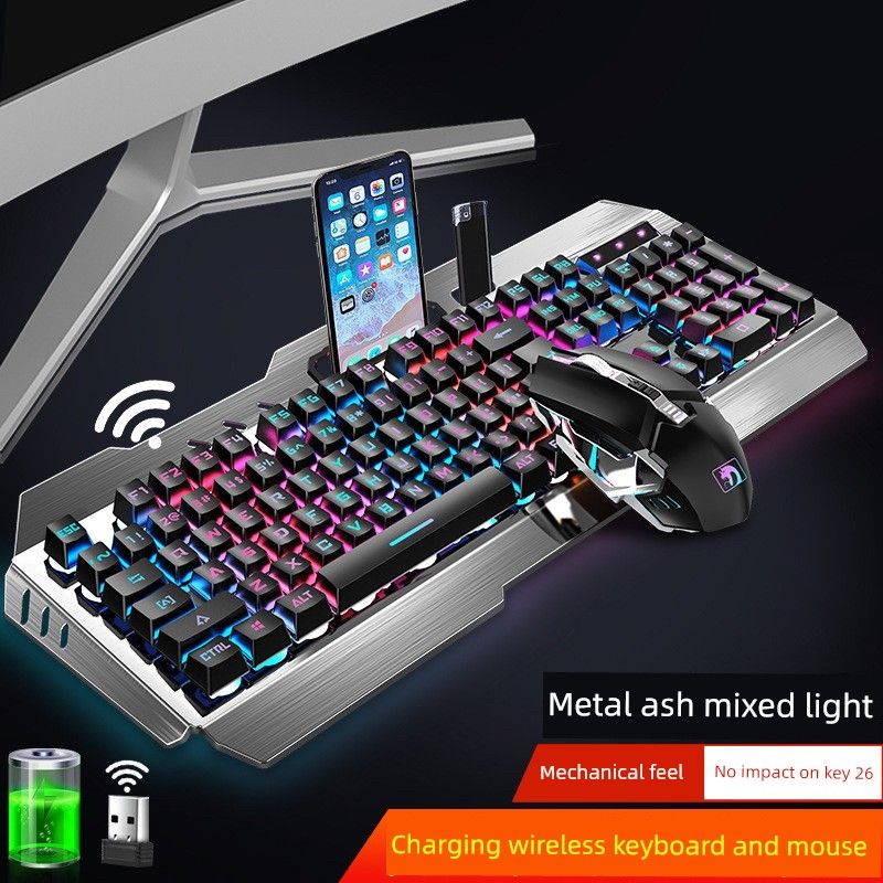 K670 Mamba Snake Wireless Keyboard And Mouse Set Rechargeable Notebook Desktop Computer E-Sports Game CF_voghion.com
