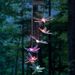 Solar Wind Chime Lamp Rice Ball Hummingbird Color Changing Lamp String LED Outdoor Garden Decoration Hanging Lamp_voghion.com