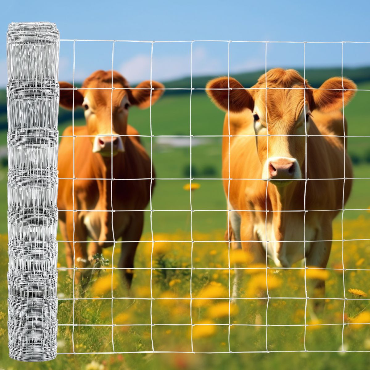 4x164 Ft Advanced Weave Farm Enclosures Long-Lasting And Secure Galvanized Farm Fence_voghion.com