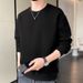 Men's Clothing Fleece-Lined Hoodie Sweatshirt - Long Sleeve Knit Pullover, Breathable & Comfortable, Lightweight & Warm, Ribbed Cuffs, Solid Color_voghion.com