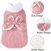 Autumn Winter Cat Bow Clothes For Small Medium Cats Warm Cat Costume With D-ring Kitten Clothing Sphynx Vest Coat Pet Outfits_voghion.com