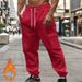 "Herren Cargo-Jogginghose mit Fleecefutter – Streetwear-Hose mit mehreren Taschen (Polyester, S-3XL)"_voghion.com