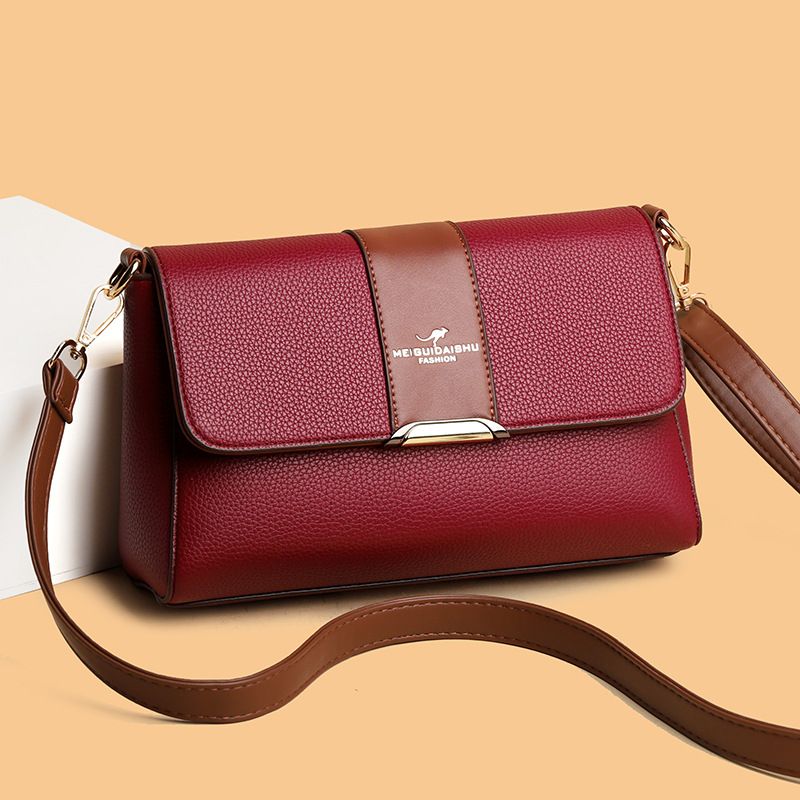 Summer New Fashion Versatile Casual Mobile Phone Cross Shoulder Contrast Color Small Square Bag Gift For Girls_voghion.com