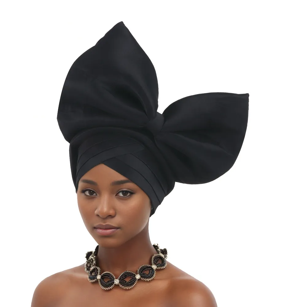 Hot Selling Headwear Wedding New Style Big Bow Headscarf Baotou Hat Xiyintemu_voghion.com