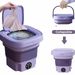 11L Portable Washing Machine Small Washer Foldable Washer And Spin Dryer_voghion.com