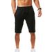 2025 Summer Loose Linen Cotton Breathable Five-Point Men's Sports Casual Shorts_voghion.com