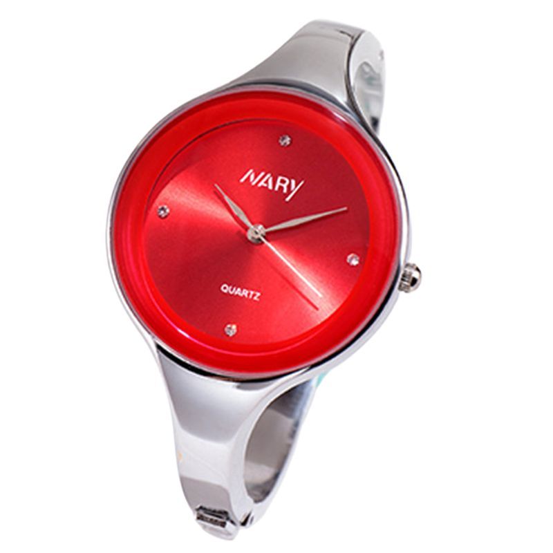 Yamaler Quartz Montre-Bracelet Cadran Rond Tempérament Alliage Bracelet Type Montre pour Étudiant_voghion.com
