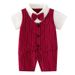 Oblačila za mame in otroke, oblačila za dojenčke za cel mesec, 100 dni, enoletna obleka, moška oblačila za plazenje, otroška poletna oblačila, vinsko rdeč kombinezon s kratkimi rokavi_voghion.com