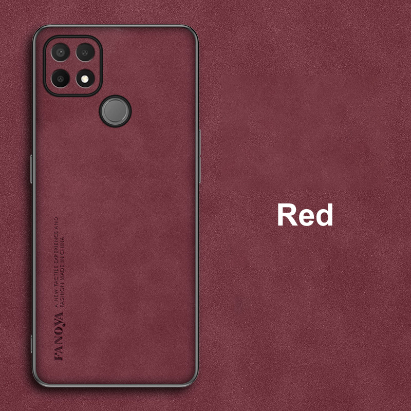 Per OPPO A15S Coque Custodia in pelle PU di lusso per OPPO A15 A15S Cover posteriore opaca in silicone antiurto protezione completa del telefono_voghion.com