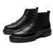 İngiliz Tarzı Platform İş Ayakkabısı Brogue Erkek Botları Beden 38-44 2024_voghion.com